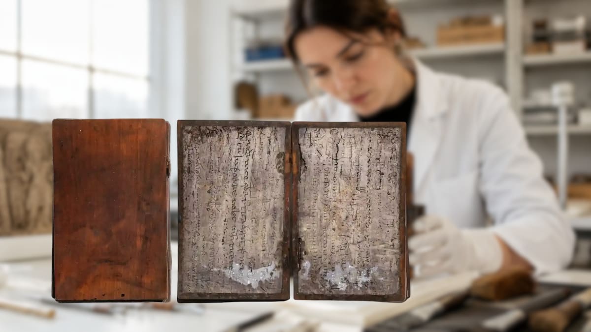 Hallaron un cuaderno medieval de 700 años que aún es legible tras sobrevivir intacto en una letrina alemana junto a fragmentos de seda usados como papel higiénico y arqueólogos ya aplican escaneos de alta resolución para revelar los secretos que la clase alta escribió en latín