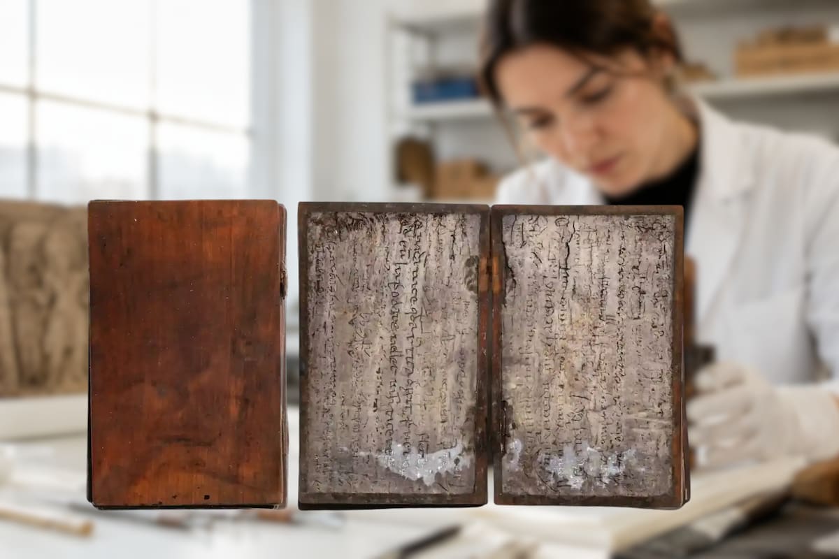 Hallaron un cuaderno medieval de 700 años que aún es legible tras sobrevivir intacto en una letrina alemana junto a fragmentos de seda usados como papel higiénico y arqueólogos ya aplican escaneos de alta resolución para revelar los secretos que la clase alta escribió en latín
