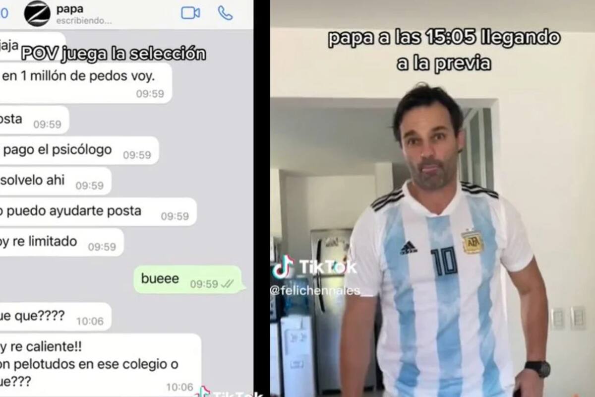 TikTok Viral: Papá elige ver el juego de Argentina y se niega a ir a entrega de diploma a su hija: "Te pago el psicólogo"