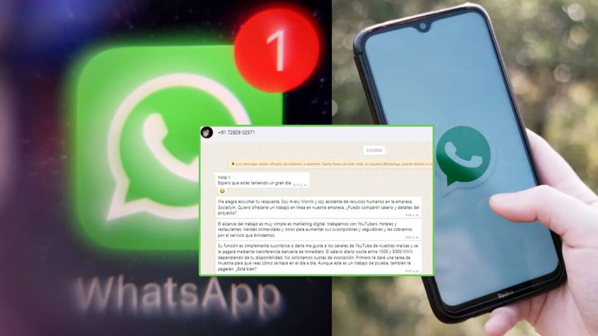India, Senegal y más países son las ladas desde las que llegan mensajes al WhatsApp de varios usuarios.