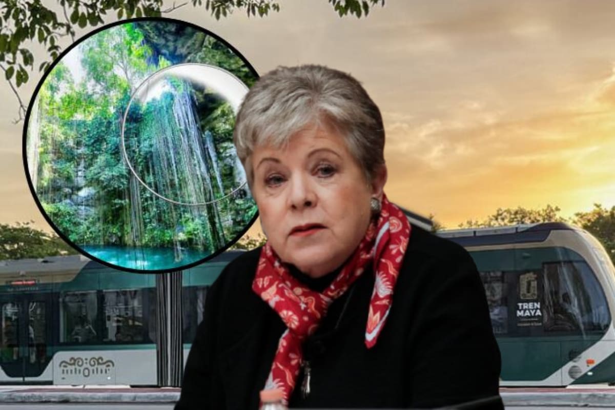 Alicia Bárcena aceptó afectaciones del Tren Maya en cenotes pero reserva datos del daño ecológico y explica por qué Semarnat tomó esa decisión