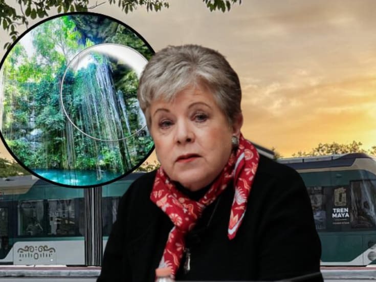 Alicia Bárcena aceptó afectaciones del Tren Maya en cenotes pero reserva datos del daño ecológico y explica por qué Semarnat tomó esa decisión