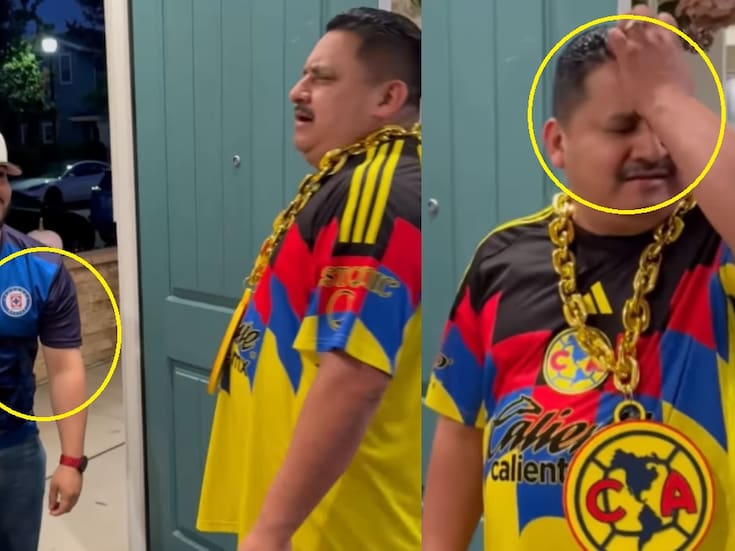 “Viene con la playera del equipo contrario”: joven le juega una broma a su padre antes de ver un partido de futbol