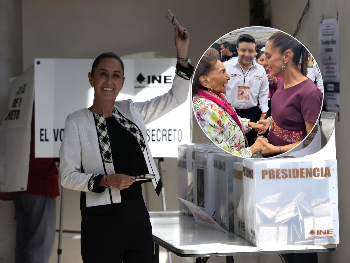 Sheinbaum dice que votó por Ifigenia Martínez para presidenta. | Crédito: EFE y X @IfigeniaMtz