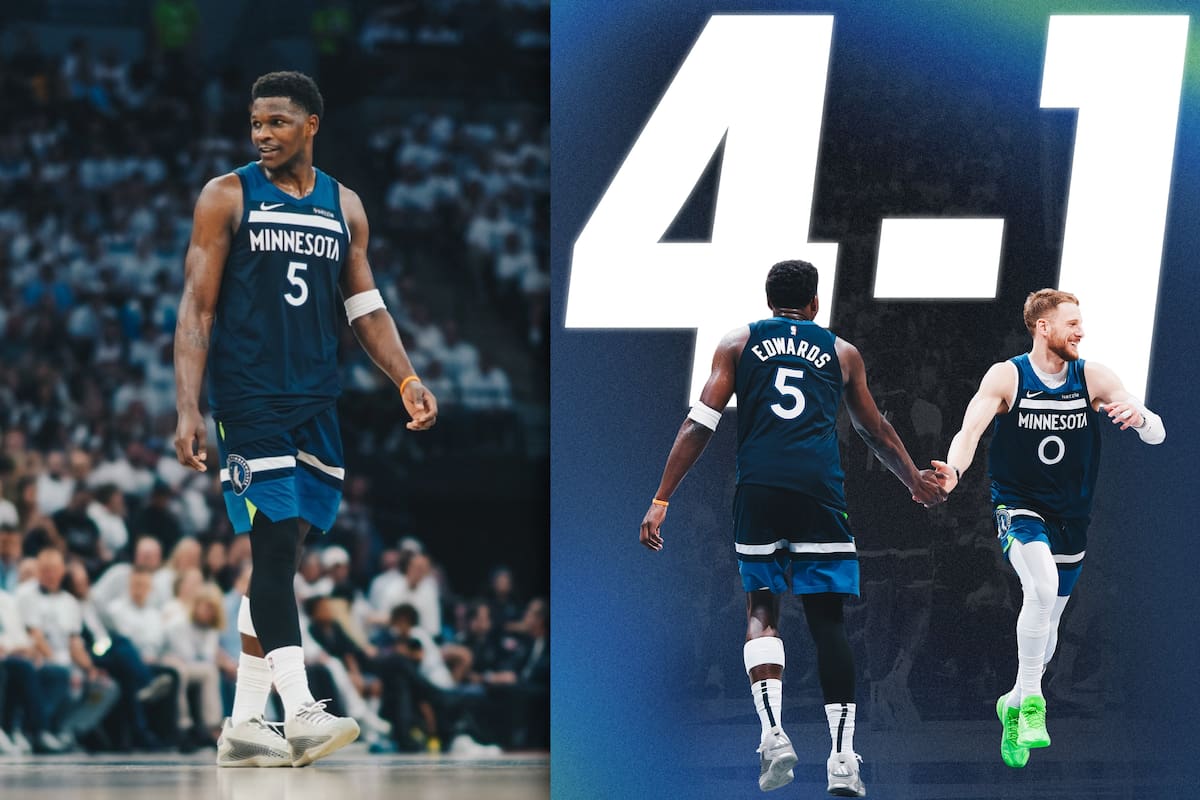 ¡A la final! Minnesota gana el juego 5 y elimina a los Warriors en semifinales