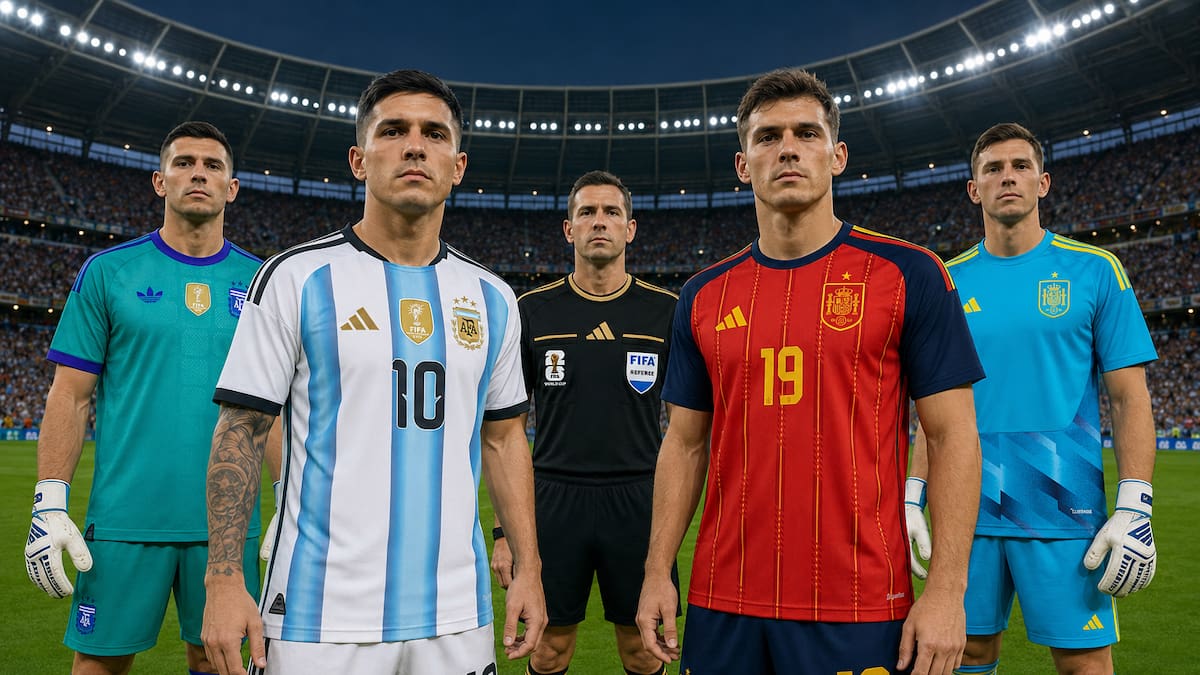 Argentina vs España: FIFA confirma las camisetas para la final del Mundial 2026; Messi jugará de albiceleste y Lamine Yamal de rojo