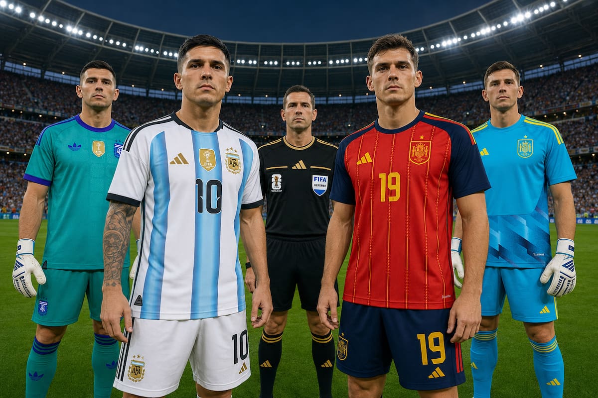 Argentina vs España: FIFA confirma las camisetas para la final del Mundial 2026; Messi jugará de albiceleste y Lamine Yamal de rojo