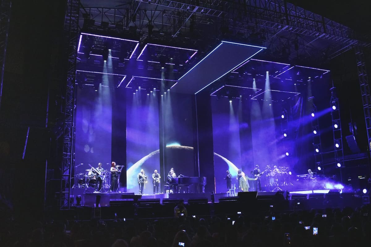 El cantautor venezolano revivió su primera presentación en México durante su concierto en la Plaza Monumental del Playas de Tijuana. Foto: Ruth Odgers