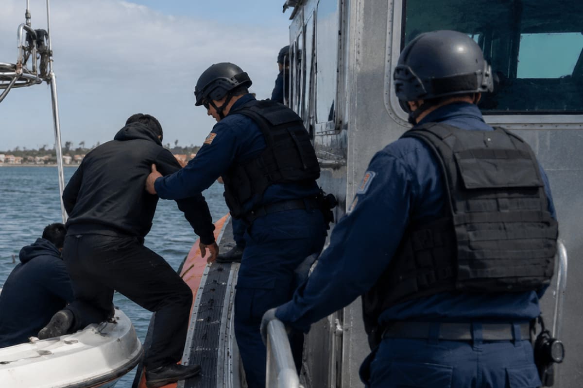 Guardia Costera detiene a 25 presuntos migrantes en dos operativos cerca de San Diego