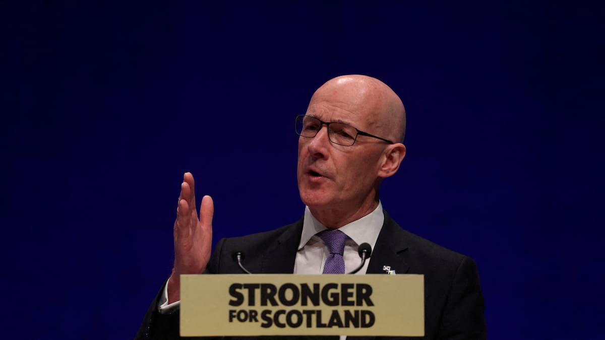 John Swinney impulsa un nuevo referéndum de independencia para Escocia mientras presiona al Reino Unido para establecer un mecanismo que permita a los escoceses decidir su futuro. (REUTERS)