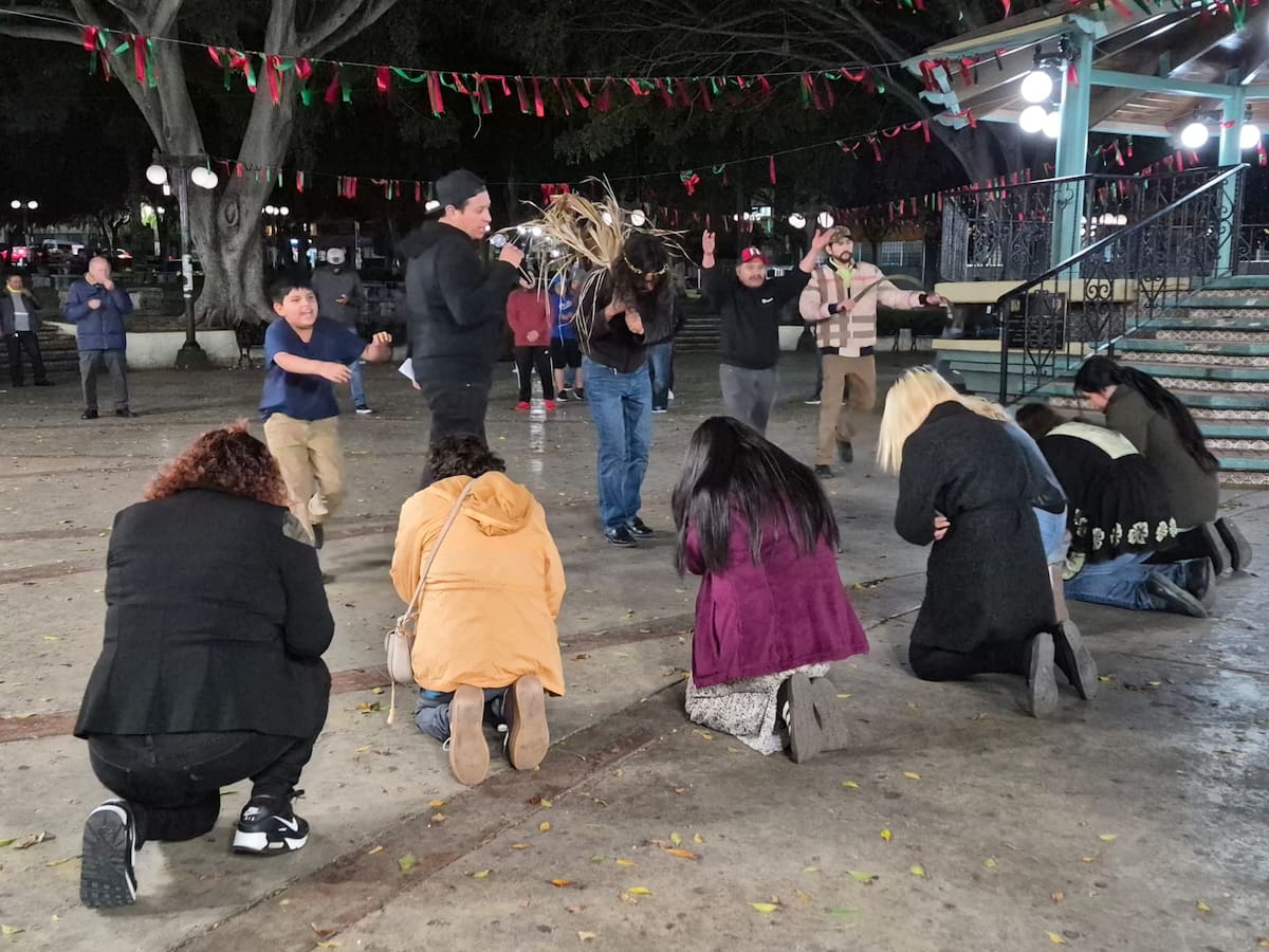 Jesús es representado por Alfredo Bárcenas, quien desde hace más de un año se preparó espiritualmente para esta revivir la Pasión de Cristo. Foto: Khennia Reyes