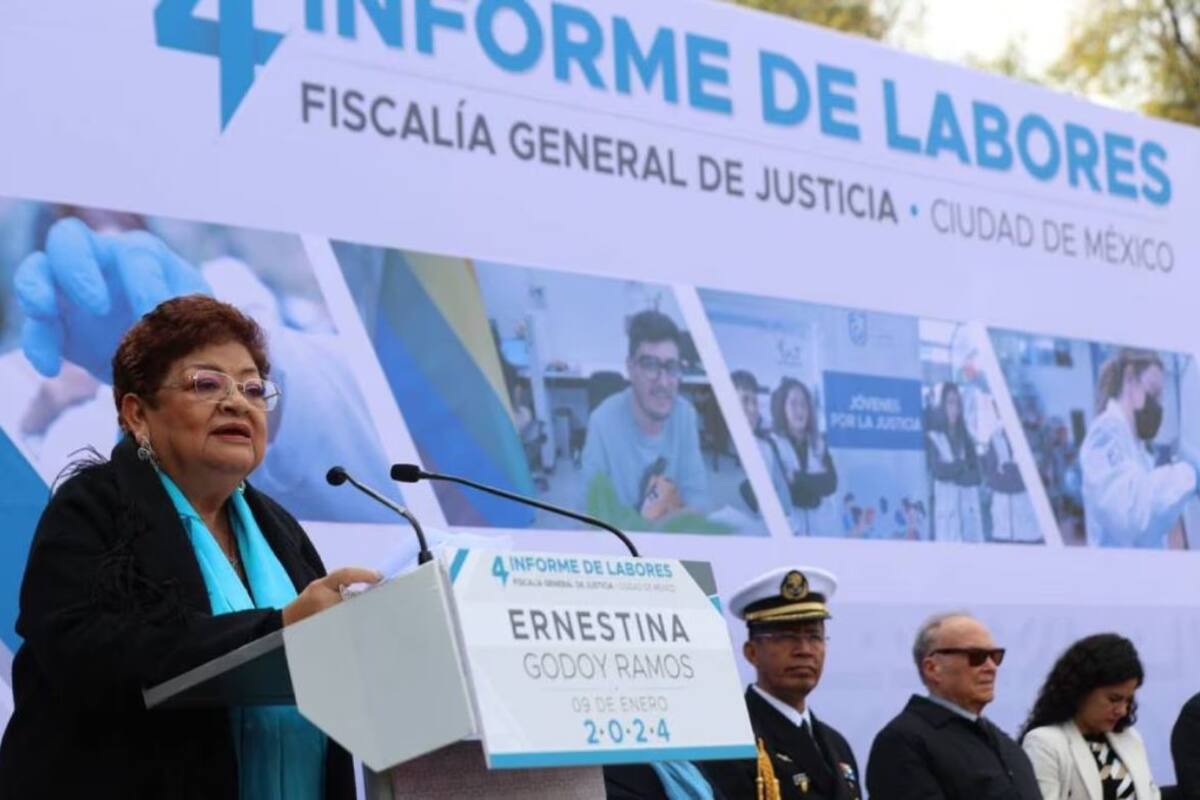 Ernestina Godoy rinde su último informe como Fiscal de la CDMX