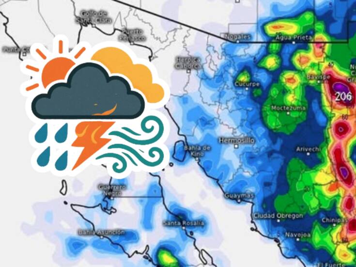 Tormentas eléctricas y calor extremo azotarán Sonora: autoridades advierten riesgo durante el fin de semana