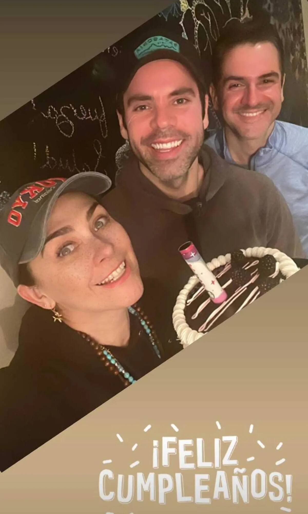 Aracely Arámbula celebró su cumpleaños con su familia.