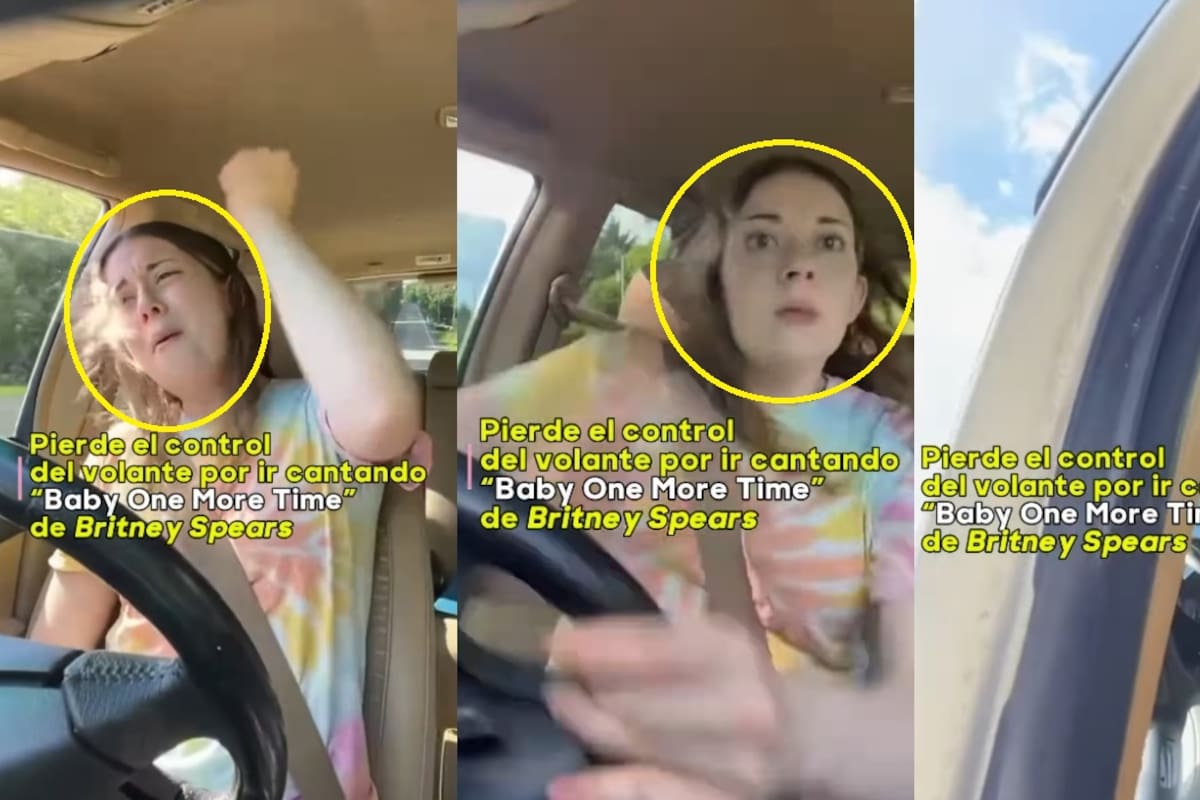 IMPACTANTE: joven canta mientras maneja, pierde el control y tras el accidente solo revisa su celular