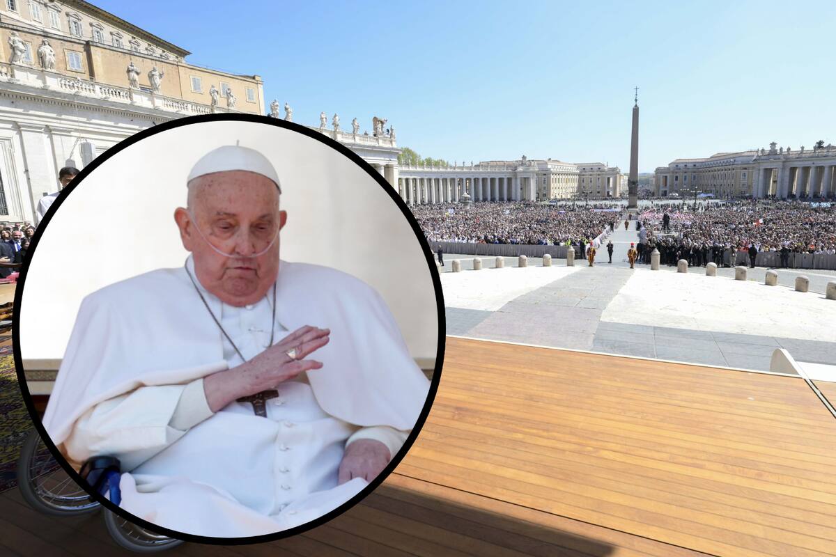 El Papa hace su primera aparición pública tras salir del hospital: Se encuentra con una multitud jubilosa en la Plaza de San Pedro del Vaticano
