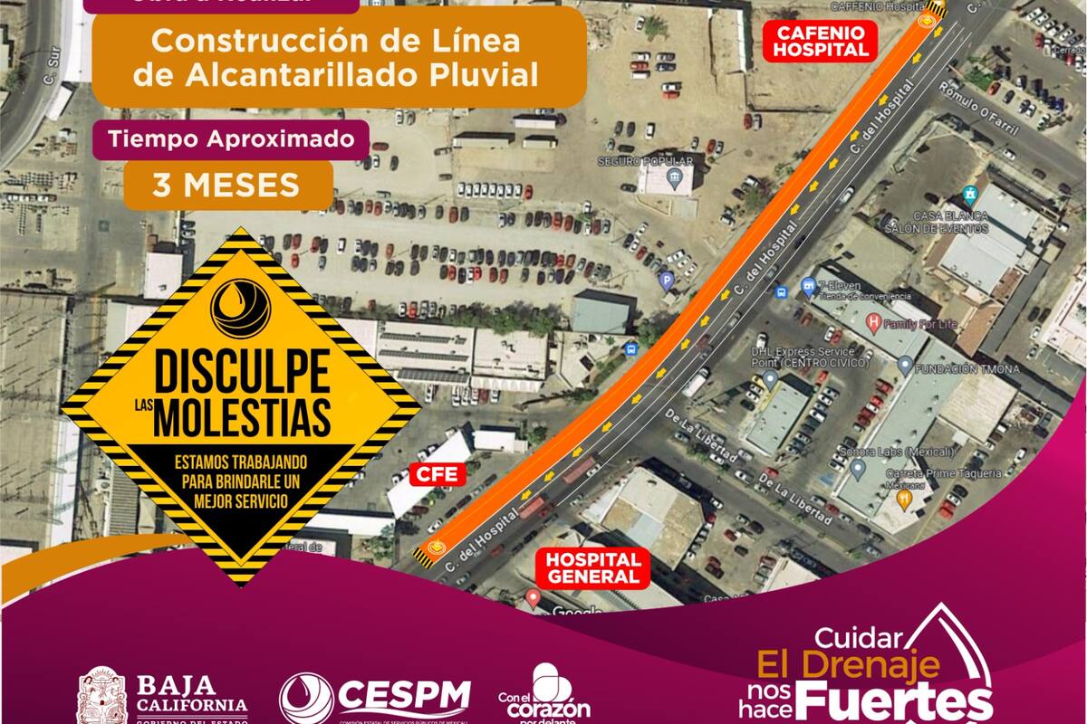 Iniciará CESPM obra de drenaje pluvial en Centro Cívico