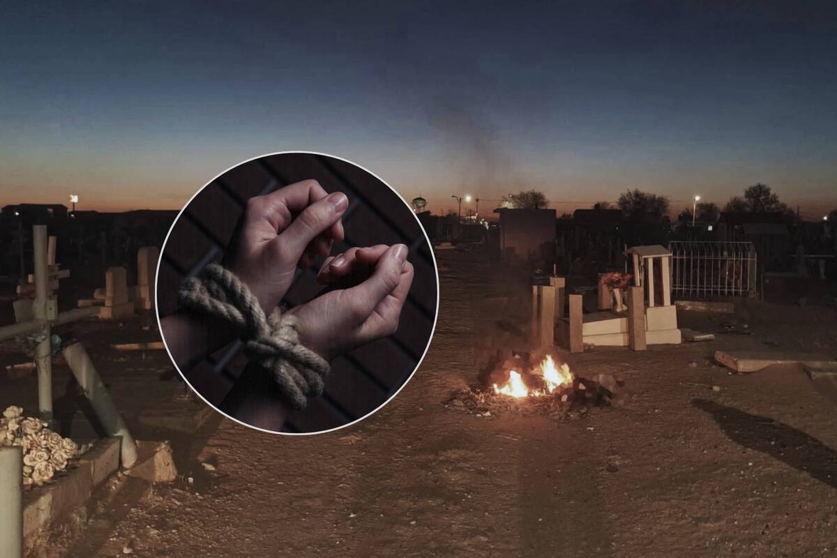 Tiran cadáver de mujer y le prenden fuego en panteón de Ciudad Juárez; estaba atada de pies y manos