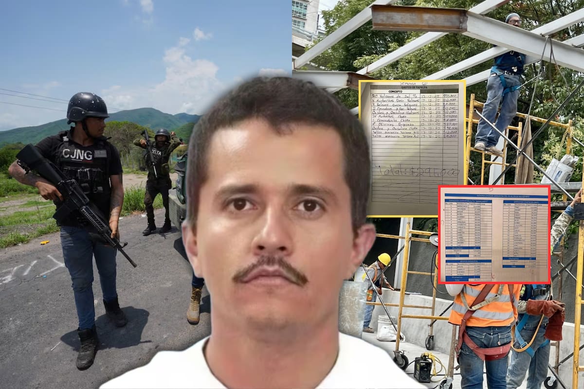 Pistoleros del CJNG ganaban hasta 16 mil pesos mensuales, mientras el salario promedio en México ronda los 7 mil 600, según nóminas halladas en una casa de “El Mencho”