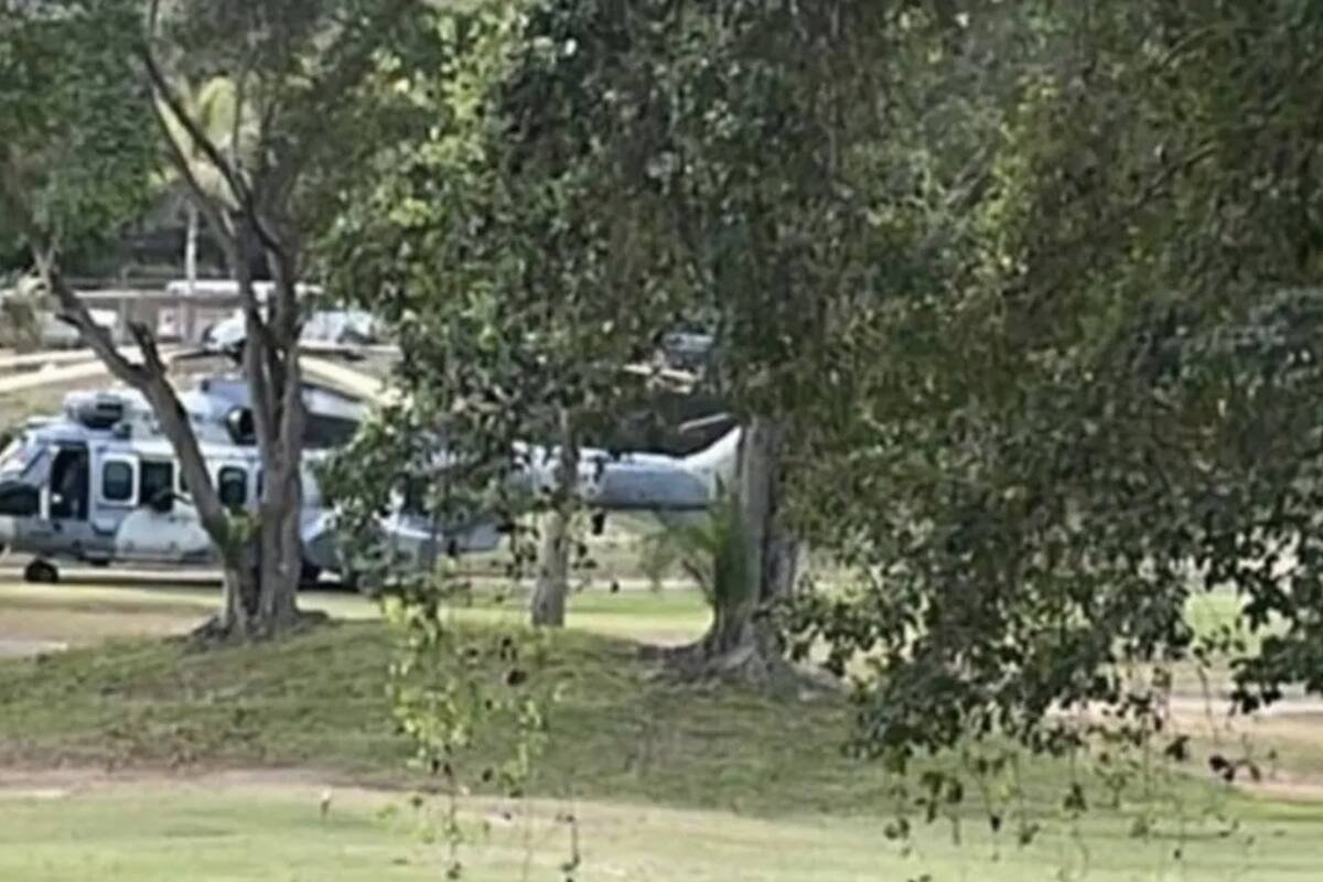 VIDEO: Helicópteros de Sedena irrumpen en campo de golf de Puerto Vallarta por captura
