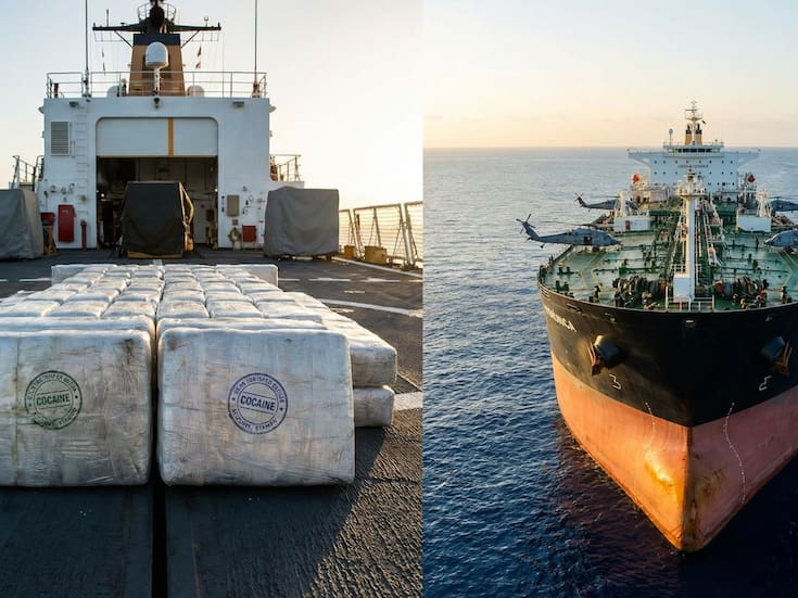 La Guardia Costera de Estados Unidos aseguró más de mil kilos de estupefacientes y un arma de fuego tras interceptar una lancha rápida en el Caribe, en una maniobra que coincide con la toma del petrolero Verónica y el inicio de la comercialización de crudo venezolano por 2,000 millones de dólares