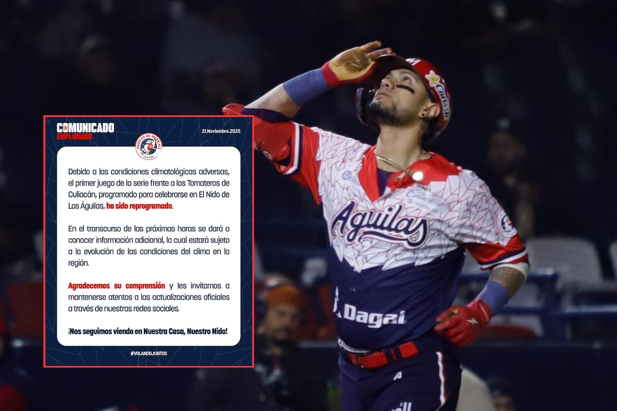Águilas reprograma juego por mal clima en Mexicali