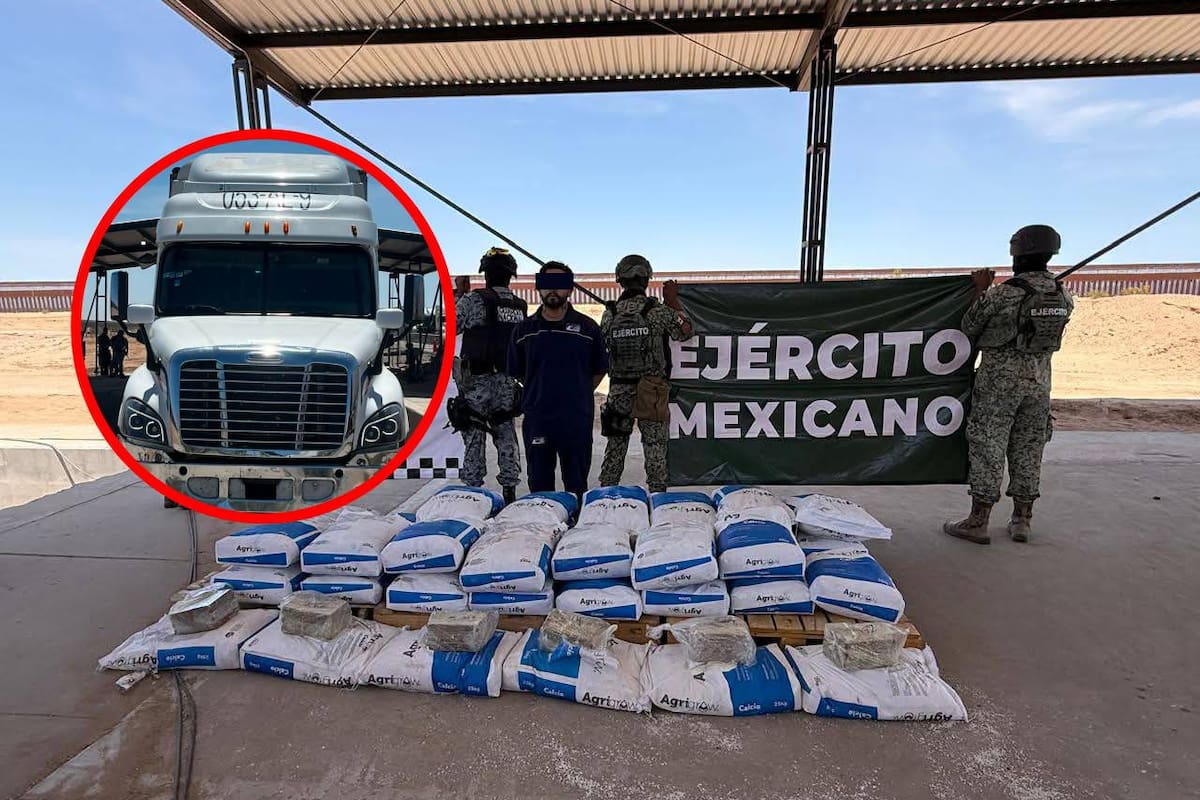 Aseguran 406 kilos de presunto cristal y 19 kilos de presunto fentanilo en San Luis Río Colorado; hay un detenido
