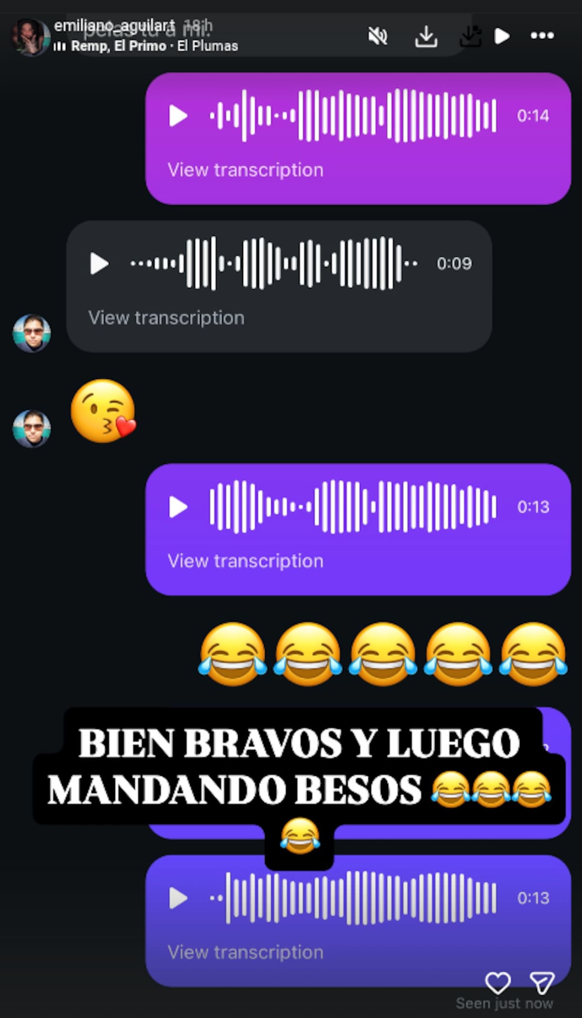 Emiliano Aguilar genera polémica por compartir una canción que alude a presunto líder del CJNG | Captura de pantalla