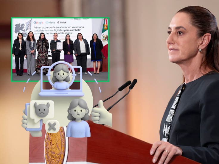 Violencia digital en México alcanza a 10.6 millones de mujeres; ¿En qué consiste el acuerdo firmado por el Gobierno, TikTok, Google y Meta?