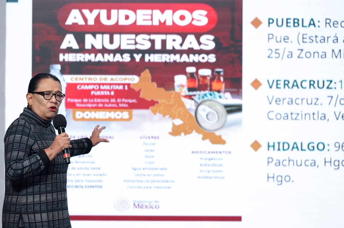 Rosa Icela Rodríguez, titular de la Segob, agradeció el apoyo de los estados. | Crédito: Presidencia