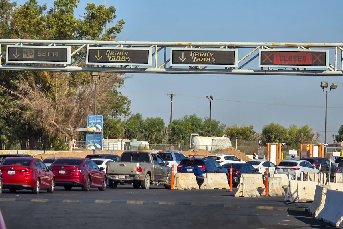 Este es el tiempo de espera para cruzar a Calexico