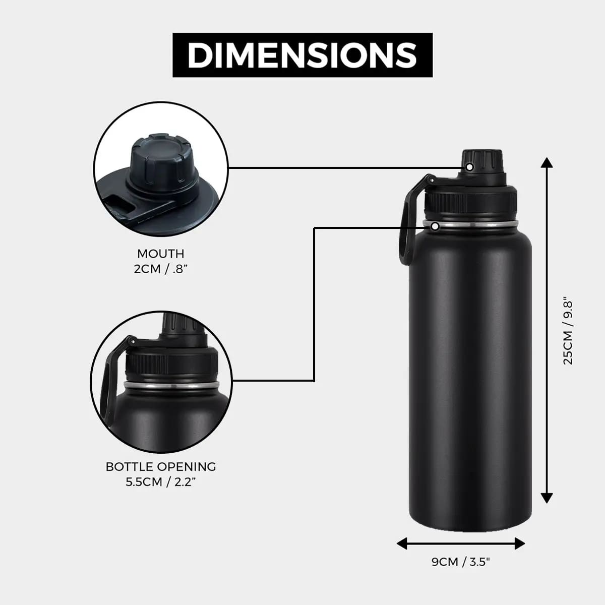 Botella térmico de acero inoxidable con capacidad de 1.2 litros | Mercado Libre