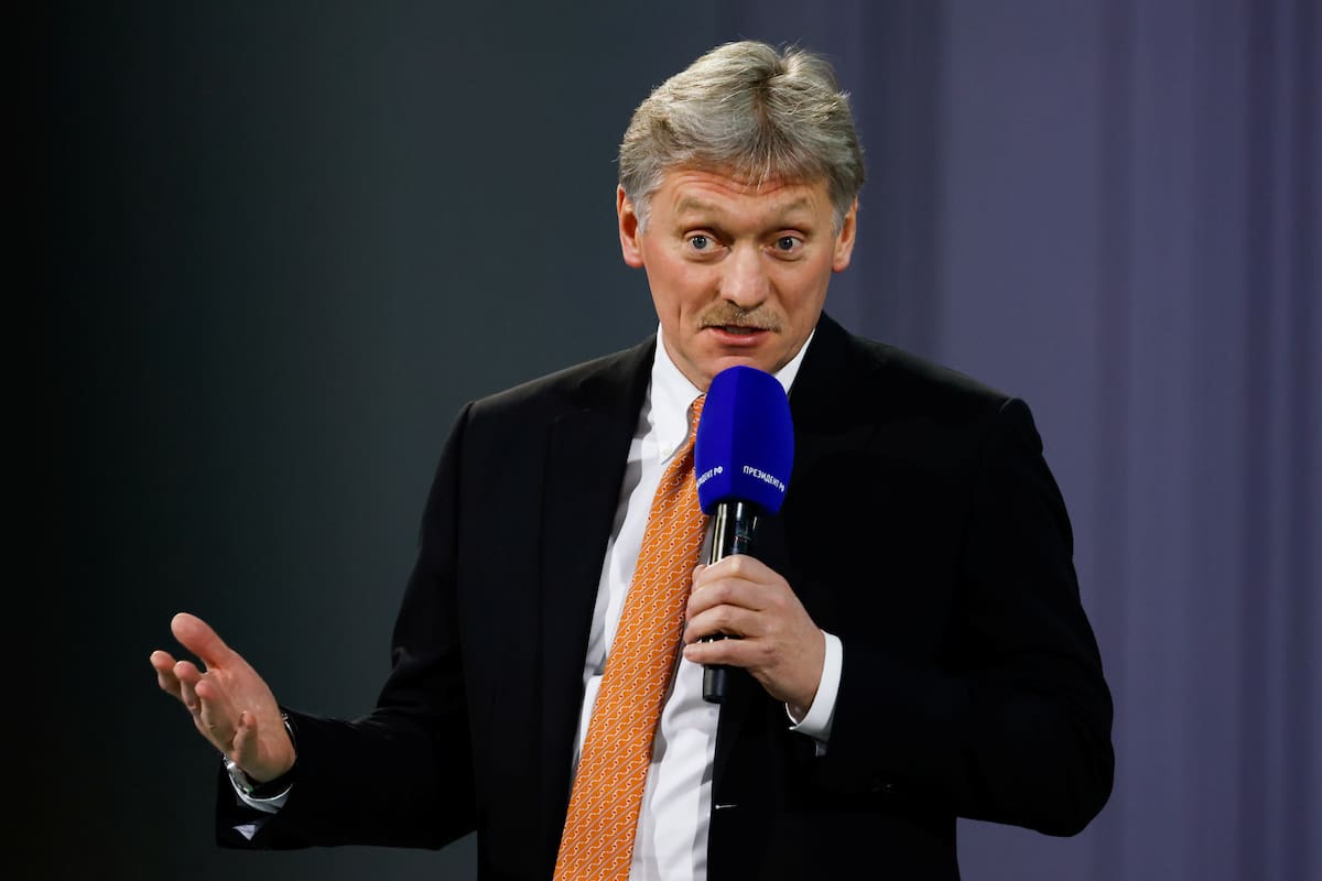 El portavoz del Kremlin, Dmitri Peskov, asiste a una conferencia de prensa anual de fin de año del presidente ruso Vladimir Putin, en Moscú, Rusia, 23 de diciembre de 2021. REUTERS/Evgenia Novozhenina