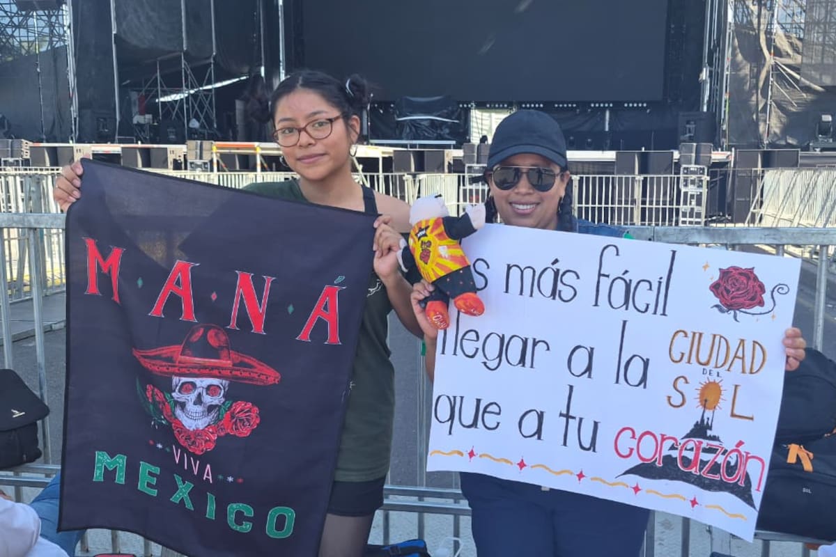 Madre e hija son las primeras en esperar a Maná en las Fiestas del Pitic 2026: “Es un sueño estar aquí”