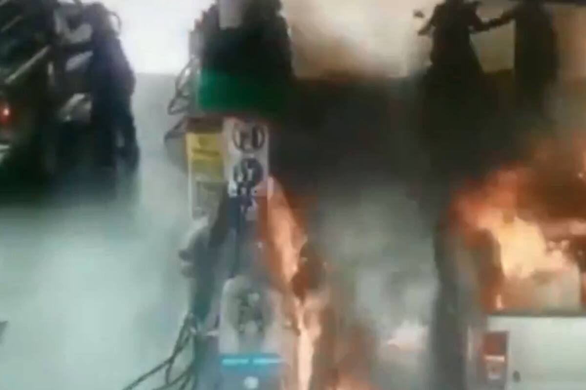 Incendio en gasolinera deja lesionados a padre e hija