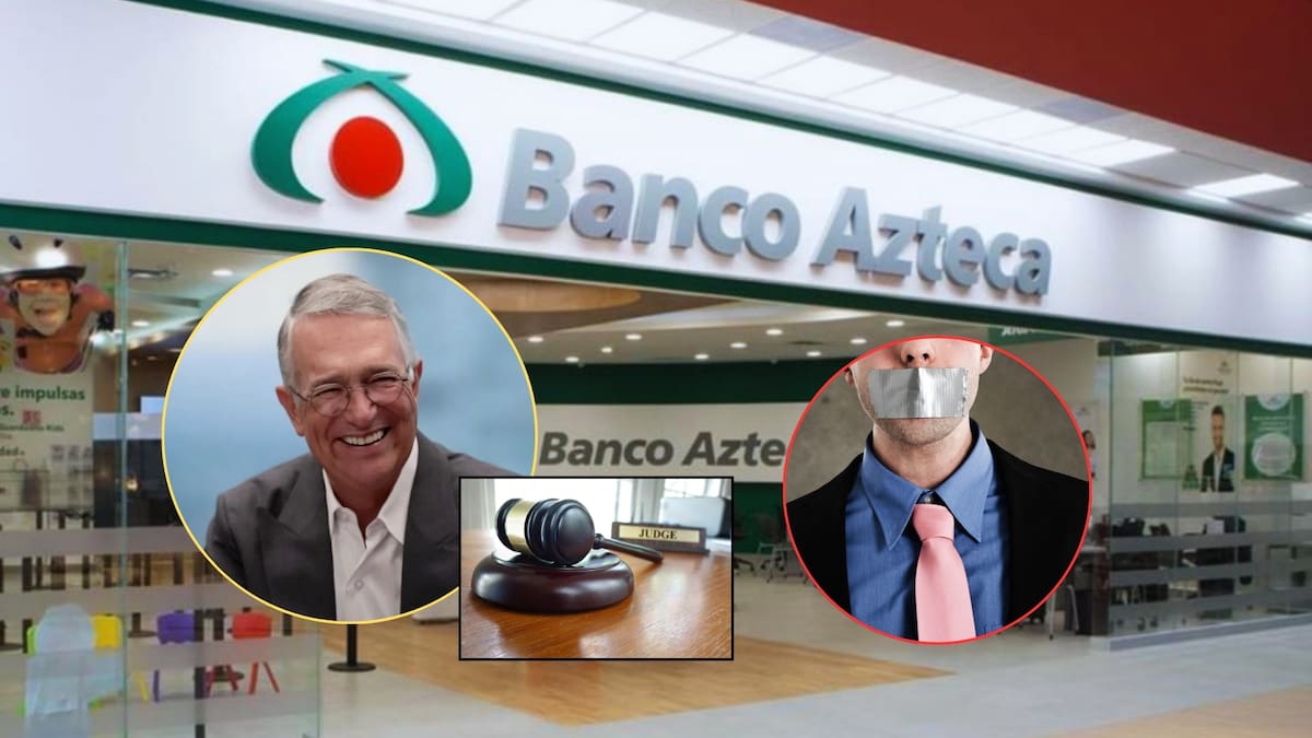 Banco Azteca, de Ricardo Salinas Pliego, inicia demanda a periodistas y comunicadores. Foto: Especial (Editada en Canva)