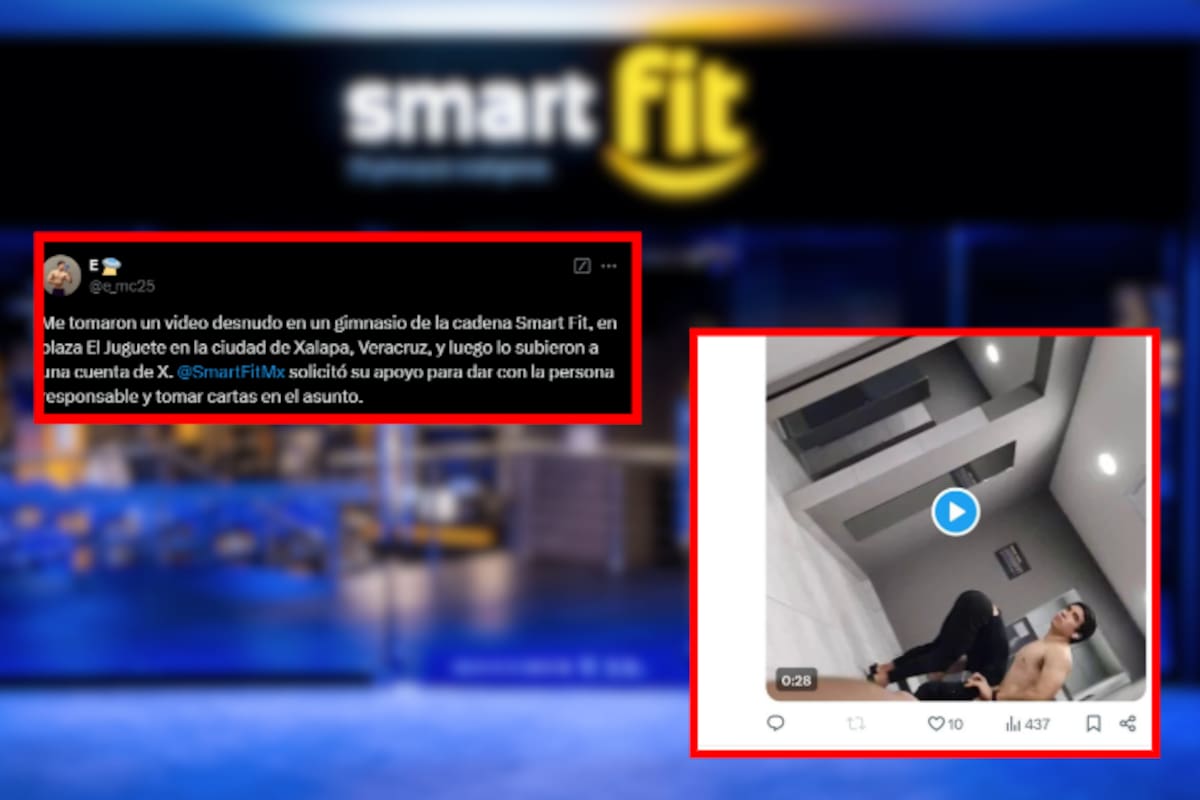 Graban a usuario desnudo en gimnasio Smart Fit de Xalapa y lo exponen en redes: denuncia de violencia digital