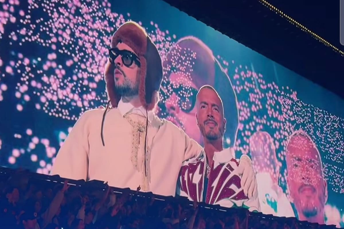 El sello tijuanense brilló en el histórico reencuentro entre Bad Bunny y J Balvin