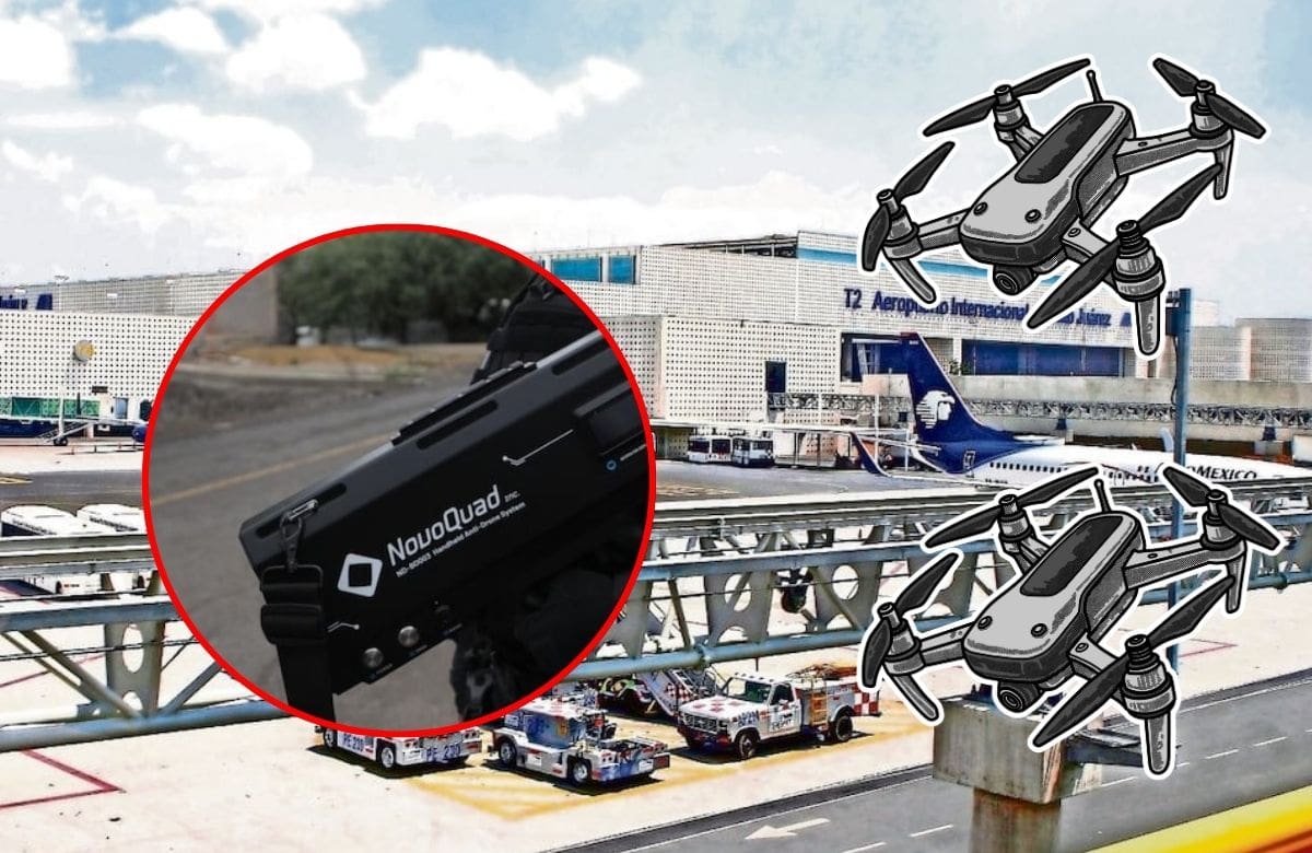 AICM prepara sistema antidrones ante aumento de dispositivos y cercanía del Mundial de Futbol