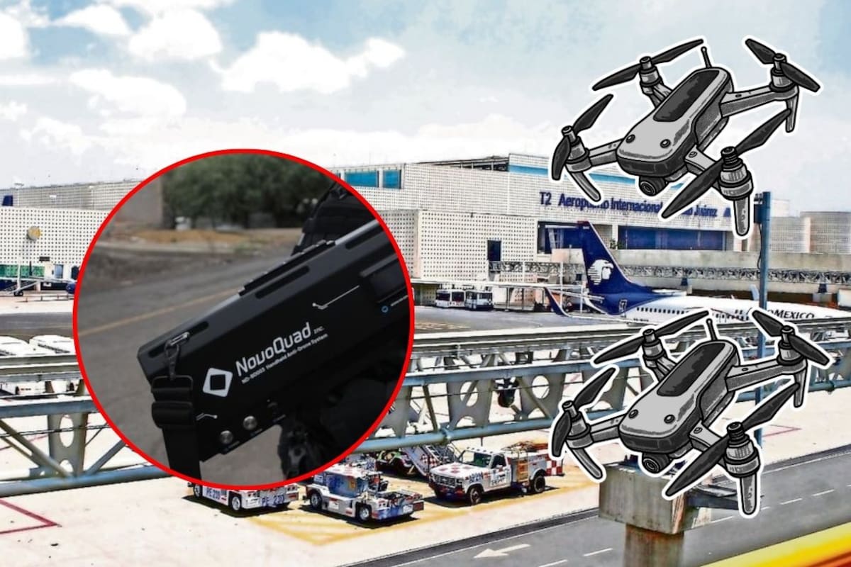 AICM prepara sistema antidrones ante aumento de dispositivos y cercanía del Mundial de Futbol