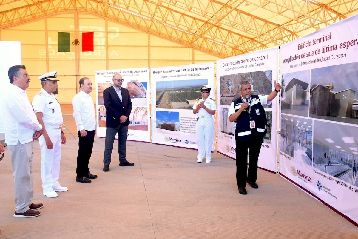 Anuncia Gobernador la rehabilitación del aeropuerto de Guaymas