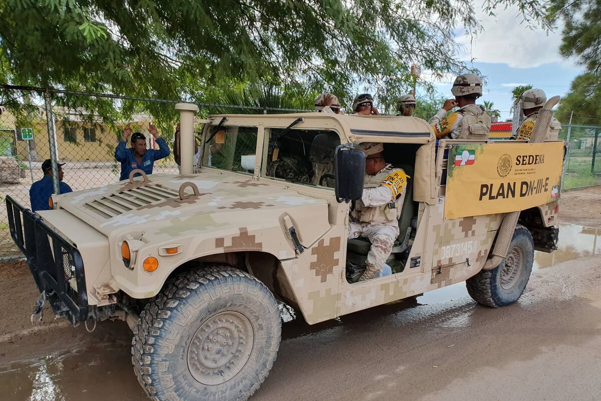 Ejército se establece en Kino para responder ante "Lorena"