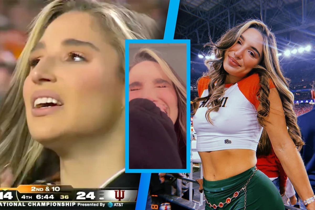 ¿Quién es Abella Danger, la aficionada viral que rompió en llanto luego de que los Miami Hurricanes perdieran la final del futbol colegial?