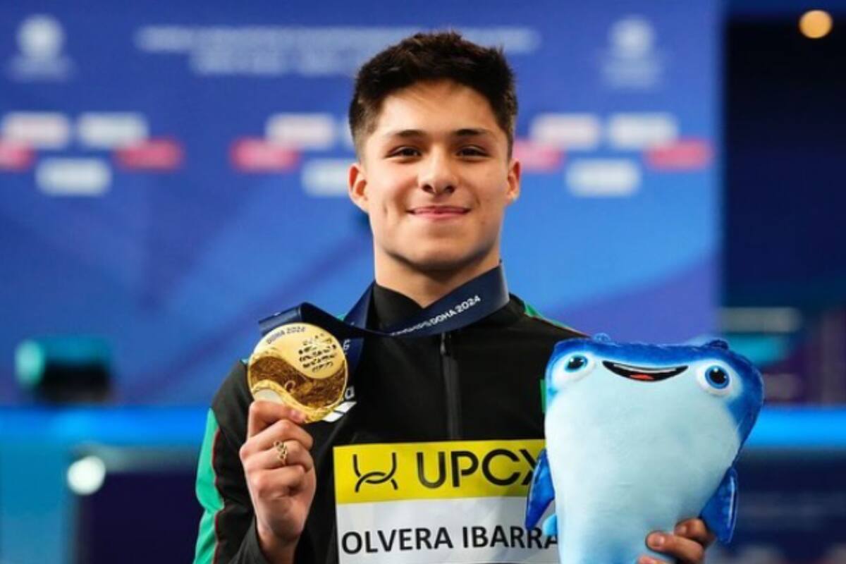 Osmar Olvera gana su segunda medalla en el Mundial de Natación de Doha
