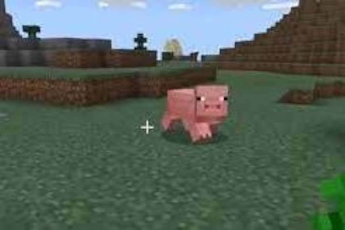 Recrean cerdito de Minecraft