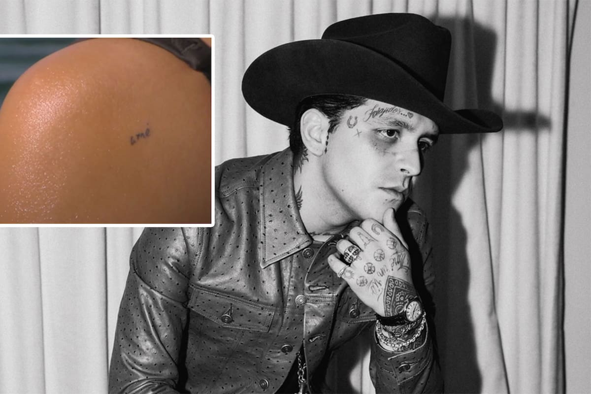 Christian Nodal y Ángela Aguilar se tatúan la palabra “Amé”