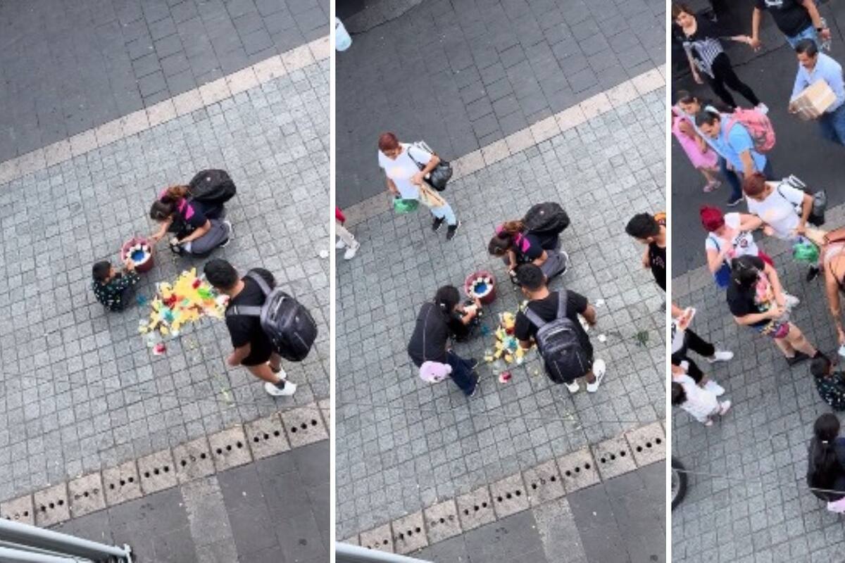 Video: Niño tira por accidente las gelatinas que vendía; ciudadanos se reúnen para ayudarlo
