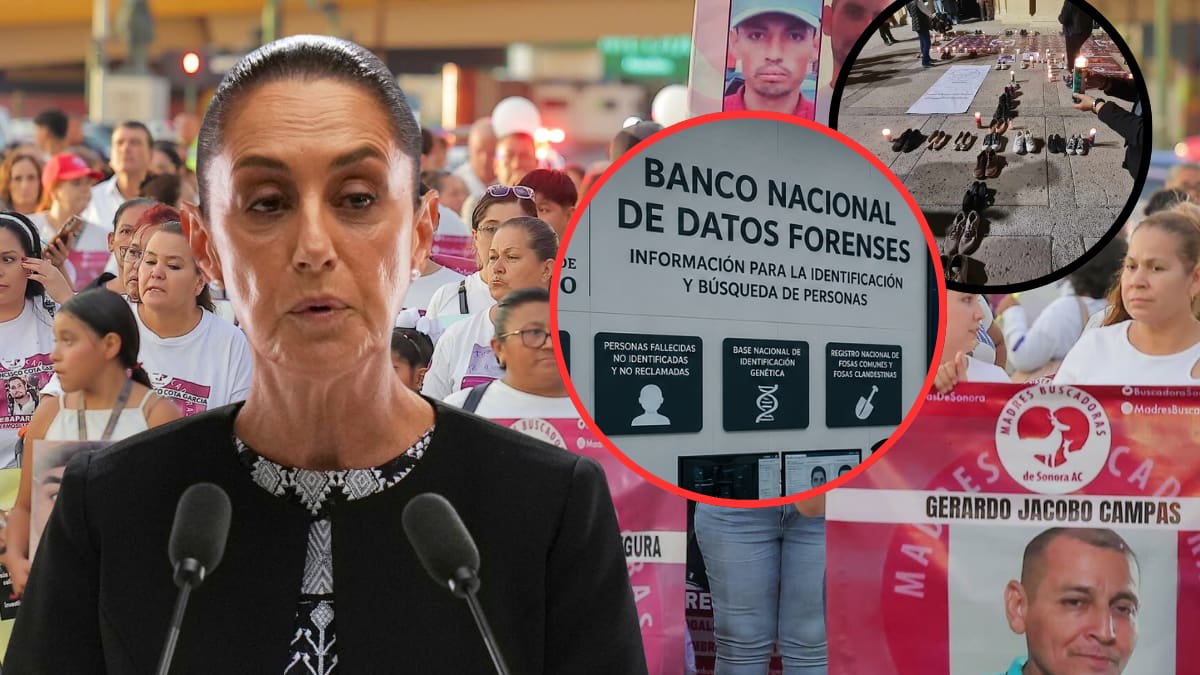 Gobierno de Sheinbaum admite que el Sistema Nacional Forense sigue sin reunir datos suficientes sobre personas desaparecidas en México y que sólo cuatro estados han entregado información completa para identificar personas en México