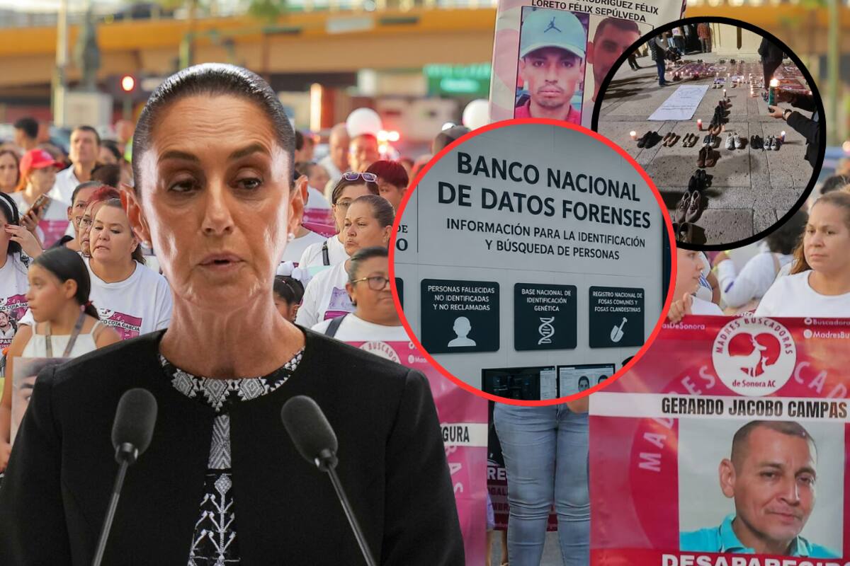 Gobierno de Sheinbaum admite que el Sistema Nacional Forense sigue sin reunir datos suficientes sobre personas desaparecidas en México y que sólo cuatro estados han entregado información completa para identificar personas en México