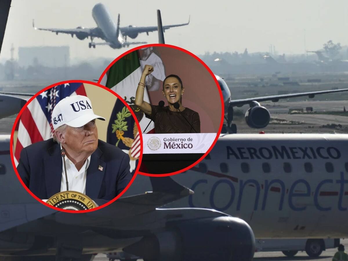 IATA urge a México y EEUU resolver conflicto aéreo tras advertencias del gobierno de Trump hacia aerolíneas mexicanas. | Crédito: AP/Presidencia MX